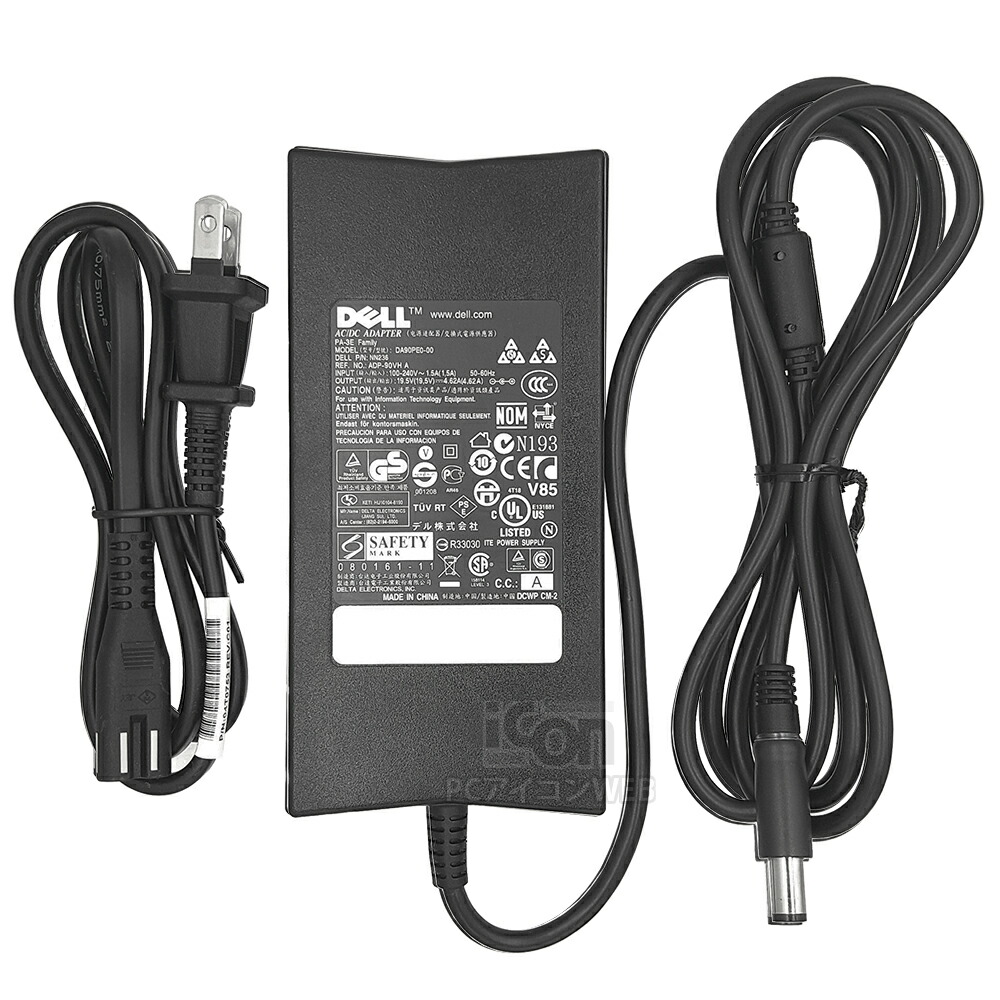 楽天市場】DELL 純正 ノートPC用 電源アダプター 90W 19.5V-4.62A 薄型