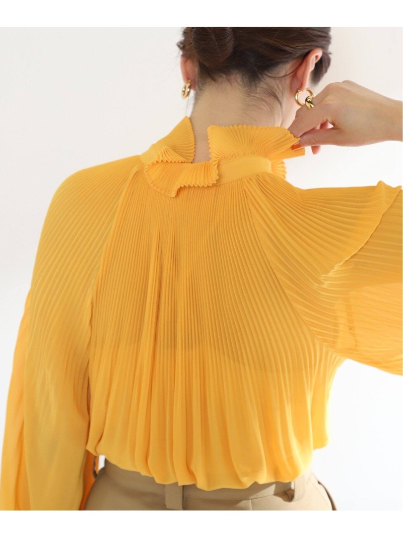 楽天市場】【L'UNE/リュンヌ】別注プリーツフリルブラウス VERMEIL par