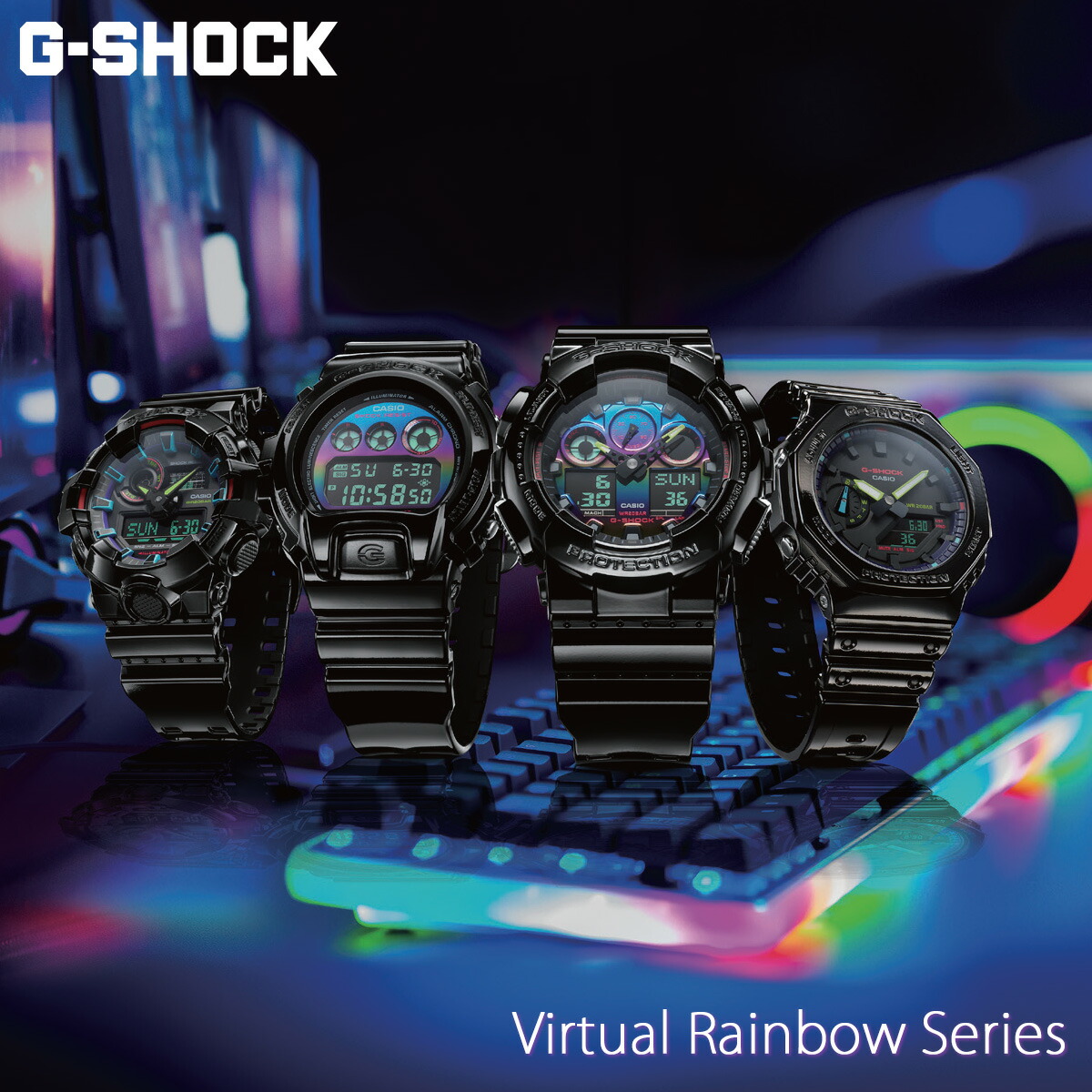 楽天市場】G-SHOCK ブラック GA-2100RGB-1AJF カシオ Gショック