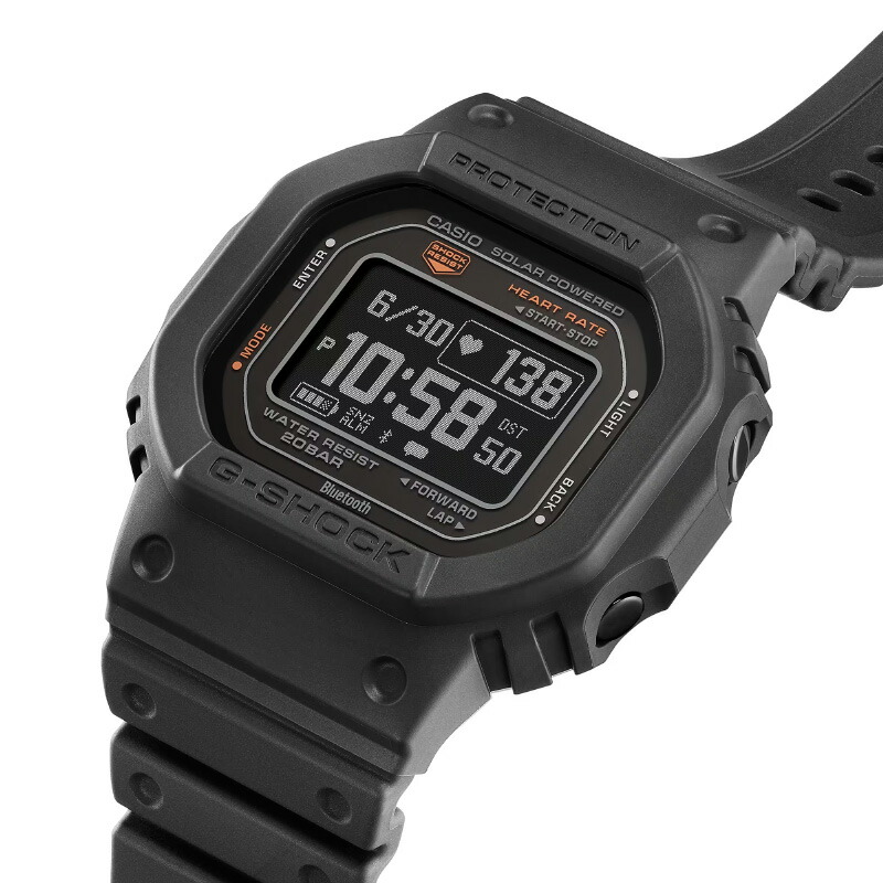 楽天市場】G-SHOCK G-SQUAD DW-H5600-1JR マットブラック カシオ G