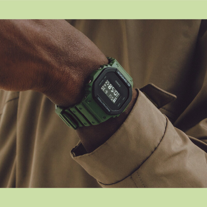楽天市場】G-SHOCK Gショック DW-5610UU-3JF オリーブグリーン