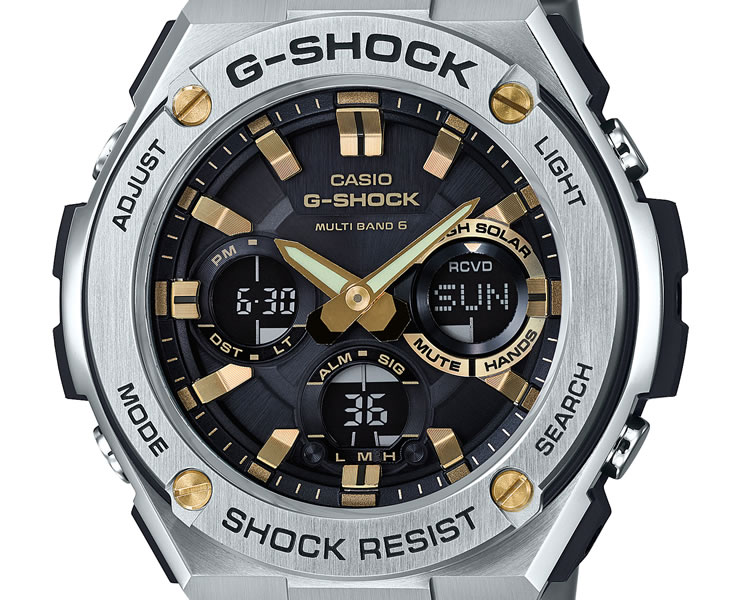 楽天市場】G-SHOCK Gショック 電波 ソーラー G-STEEL GST-W110D-1A9JF
