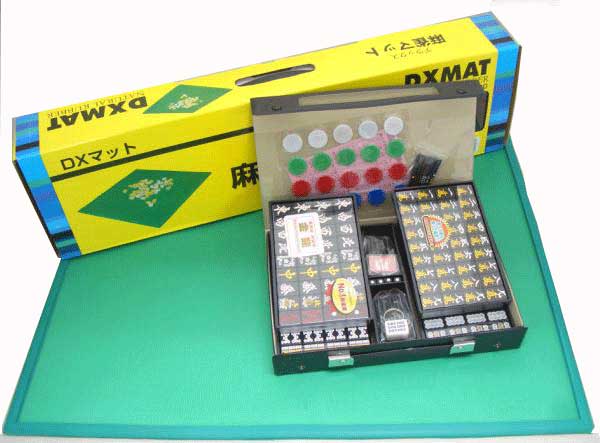楽天市場】麻雀セット DX麻雀マット（69cm四方）と麻雀牌金龍