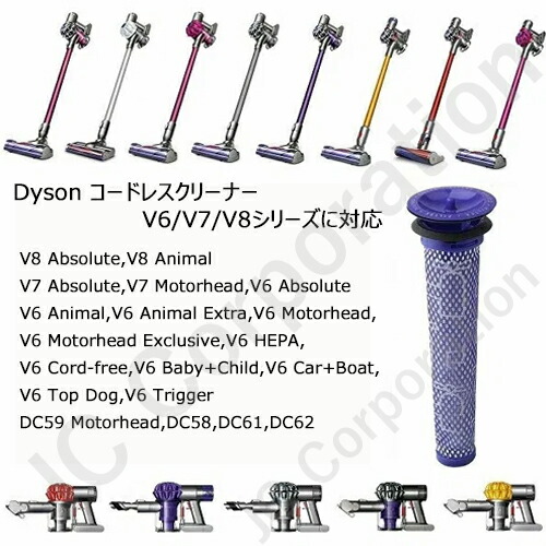 楽天市場】iieco ダイソン V7 V8 対応 交換フィルター 2種セット SV10