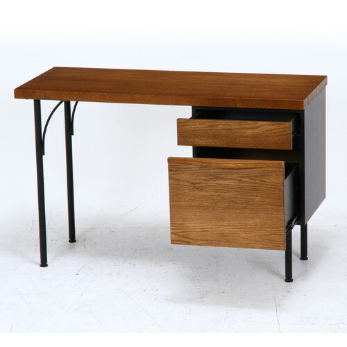 楽天市場】デスク アンティーク風 アイアン脚 木製 おしゃれ 天然木