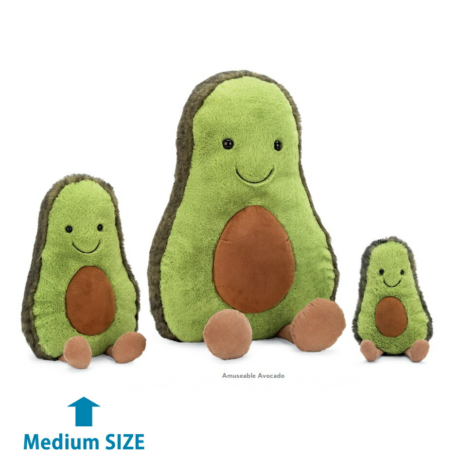 楽天市場】ジェリーキャット アボカド Mサイズ ぬいぐるみ jellycat