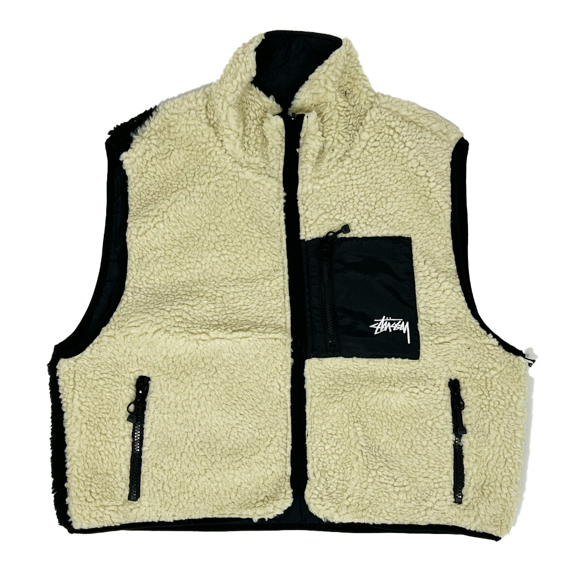 楽天市場】ステューシー ベスト もこもこ フリース レディース Stussy