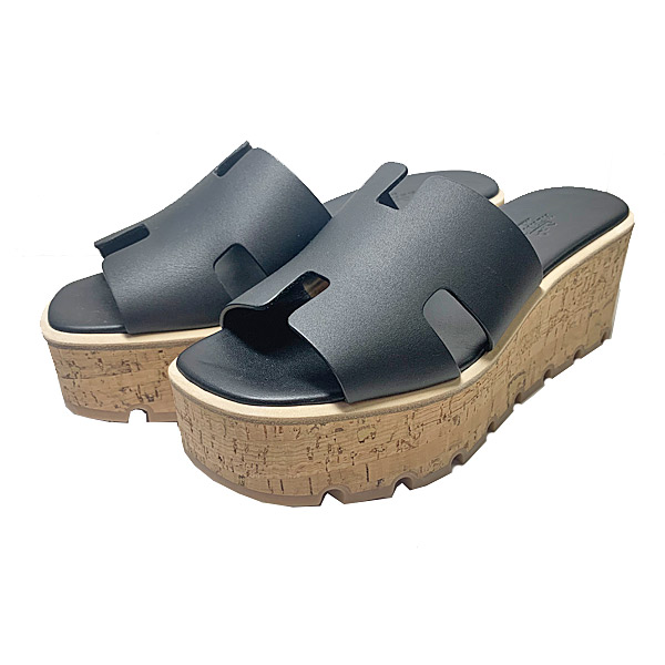 楽天市場】≪ 新品 ≫ エルメス エズ 30 サンダル 38 レザー コルク