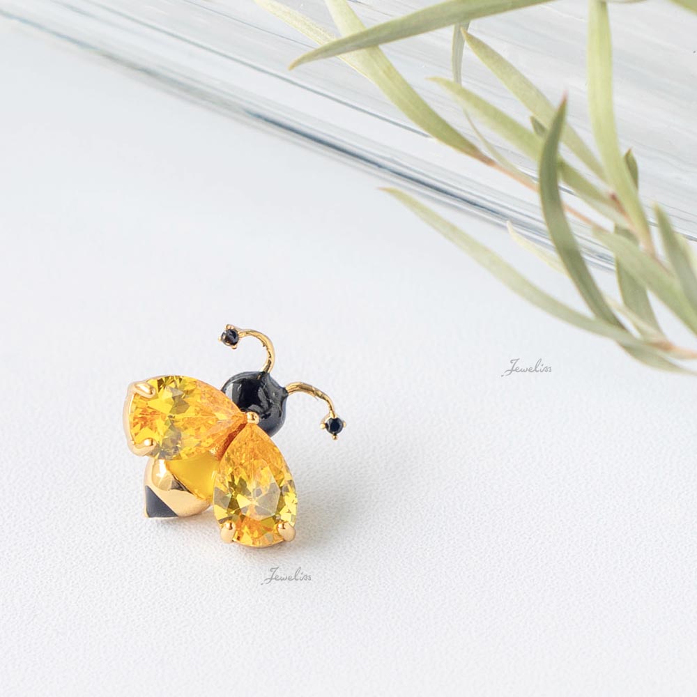 ハッチ】マークジェイコブス 蜂 Bee 黄色 ブローチ バッジ 動物 ハッチ