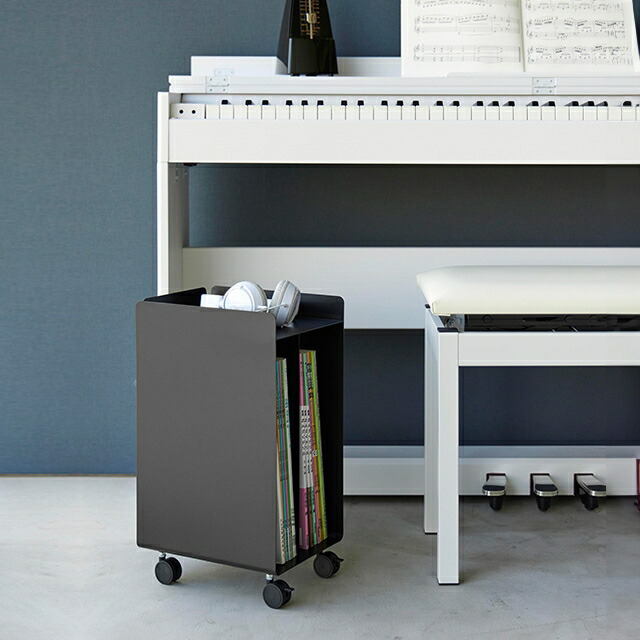 楽天市場】山崎実業 ピアノ下楽譜収納ワゴン タワー 1959 1960 収納棚