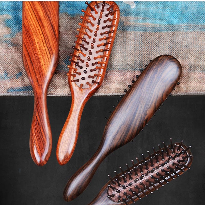 楽天市場】ヘアブラシ 木製 静電気を起こしにくい 丸いピン先 頭皮