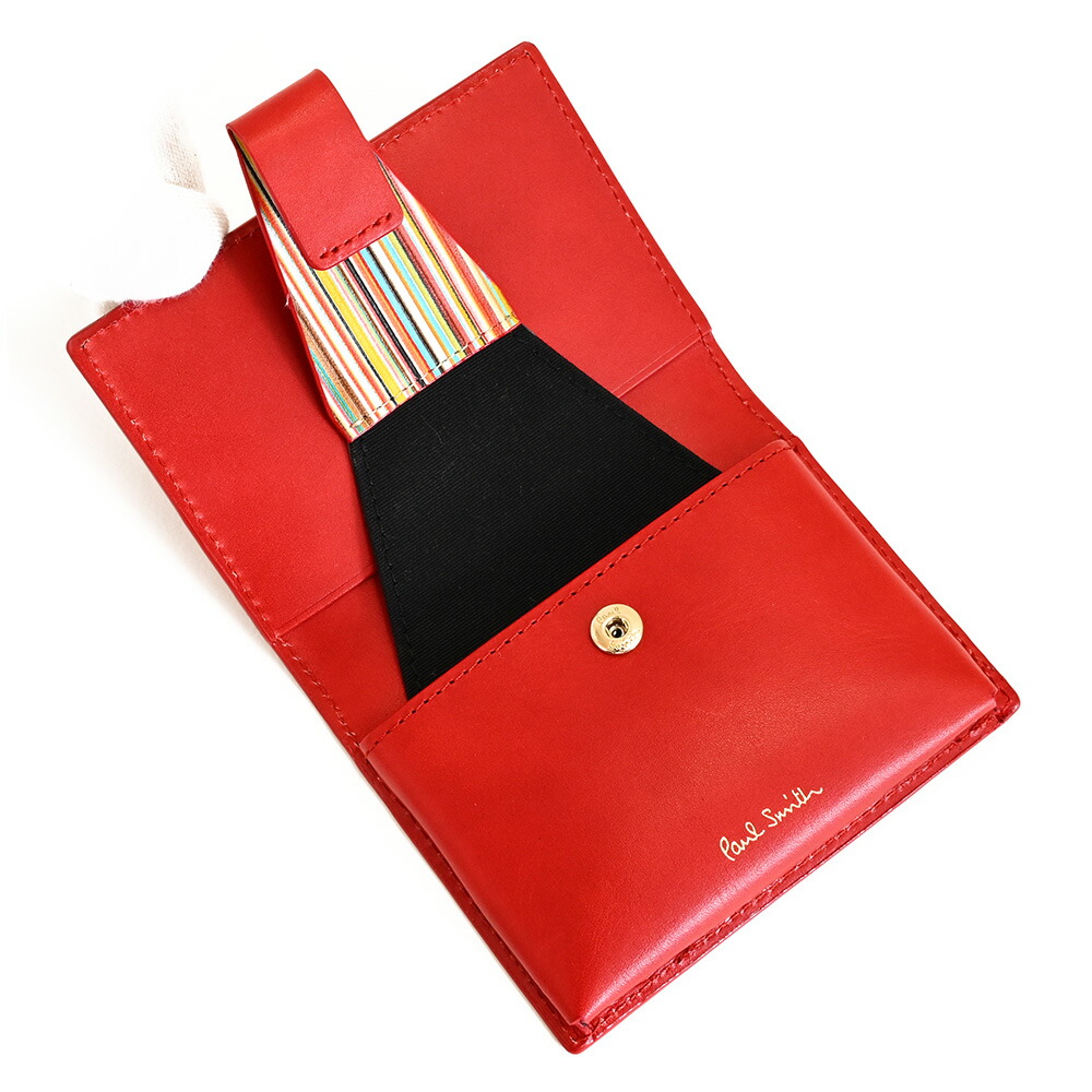 楽天市場】訳あり展示品箱なし ポールスミス 名刺入れ カードケース 赤