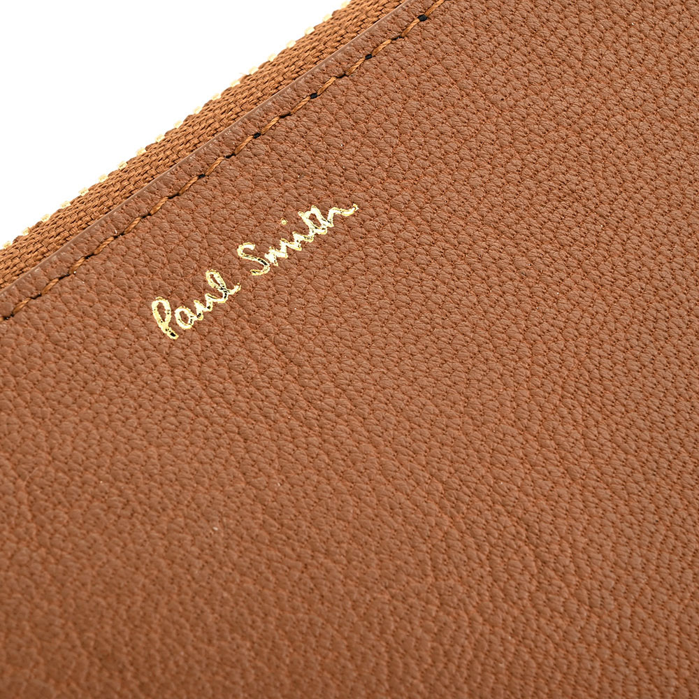 楽天市場】ポールスミス 財布 長財布 L字ファスナー キャメル Paul