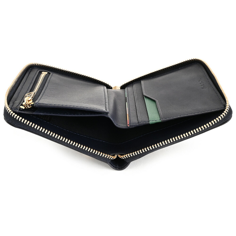 楽天市場】ポールスミス 財布 二つ折り財布 ラウンドファスナー 紺