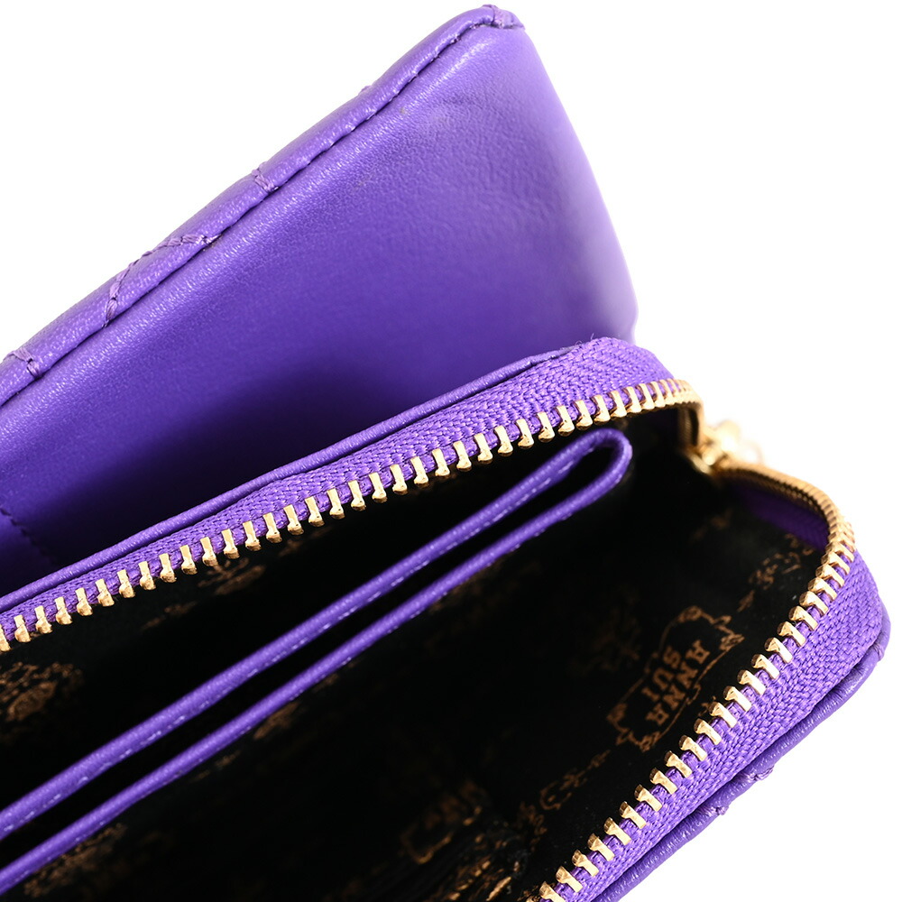 楽天市場】アナスイ 財布 長財布 L字ファスナー 紫(パープル) ANNA SUI