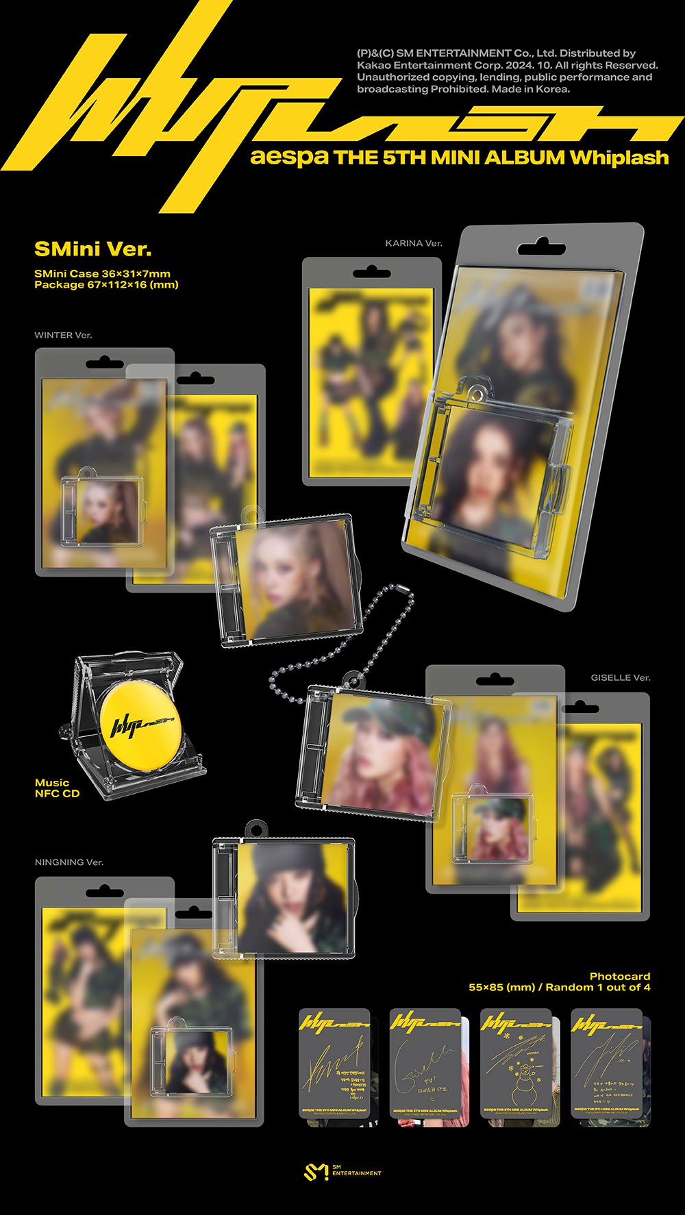 楽天市場】aespa - 5th Mini Album 「Whiplash」 (SMini Ver.) エスパ