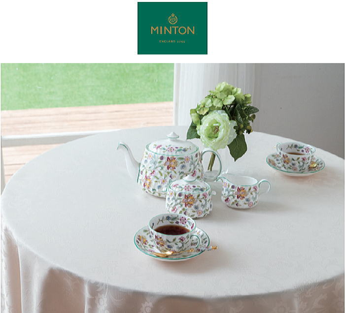 楽天市場】ミントン テーブルクロス ハドンホールアイビーサイズ約150