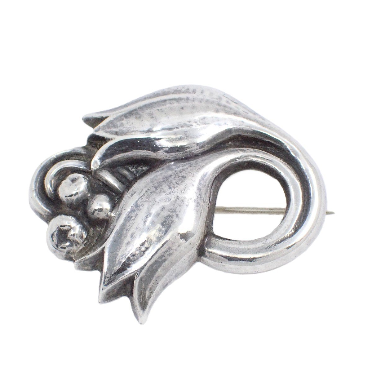 美品 ジョージジェンセン ブローチ スズラン 100C 極美品☆Georg