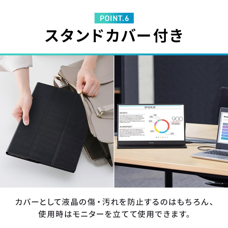 楽天市場】モニター 15.6インチ 薄型 ポータブルモニター DP-DF163S-B