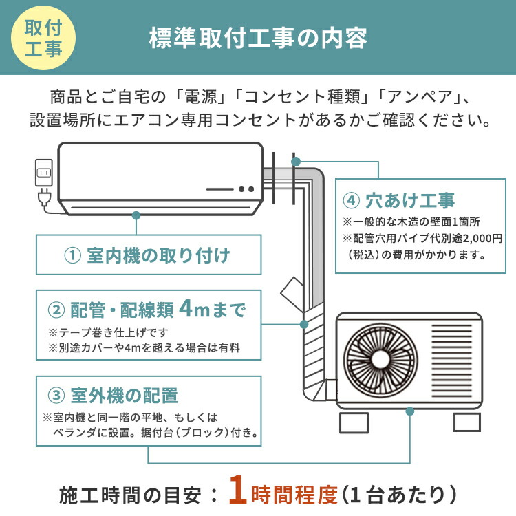 楽天市場】【標準取付工事費込】アイリスオーヤマ エアコン 6畳 2.2kw