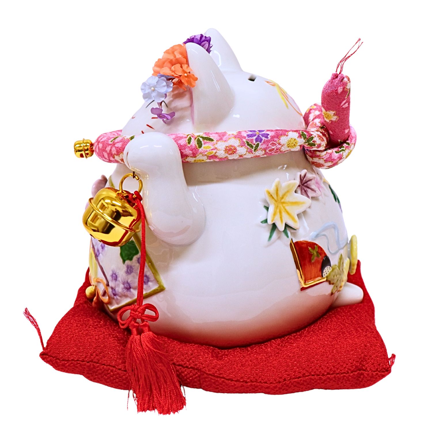 楽天市場】貯金箱 招き猫 猫舎道楽堂本舗 四季の花バンク (小) NB005