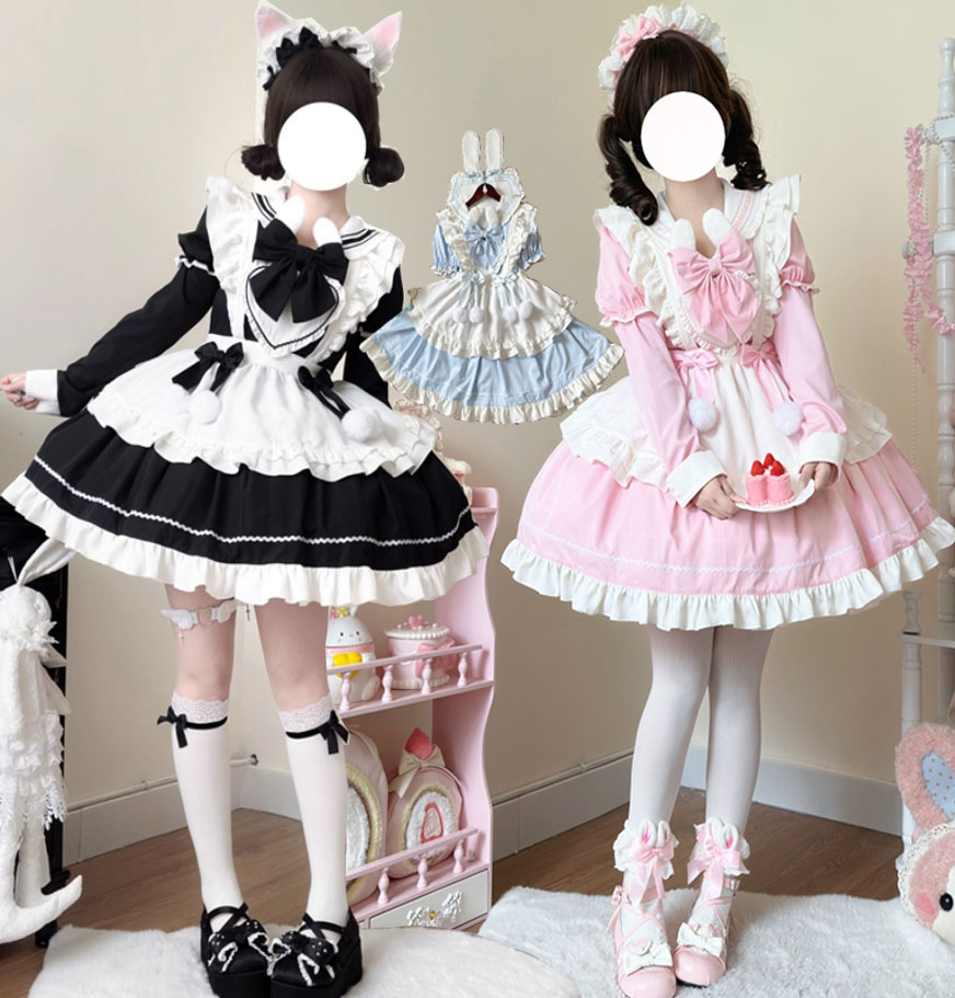 楽天市場】ロリータ ワンピース 大人 半袖 長袖 ミドル丈 ゴスロリ