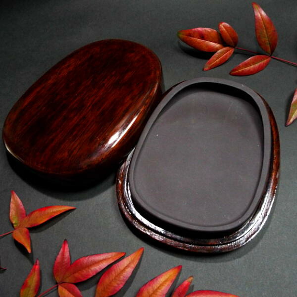 楽天市場】端渓硯坑仔巌 楕円型 6吋｜書道 書道硯 書道用品 硯 すずり