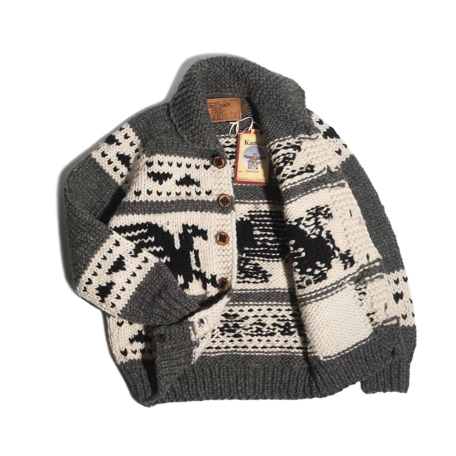 楽天市場】カナタ KANATA カウチンセーター 6プライウール ダブル