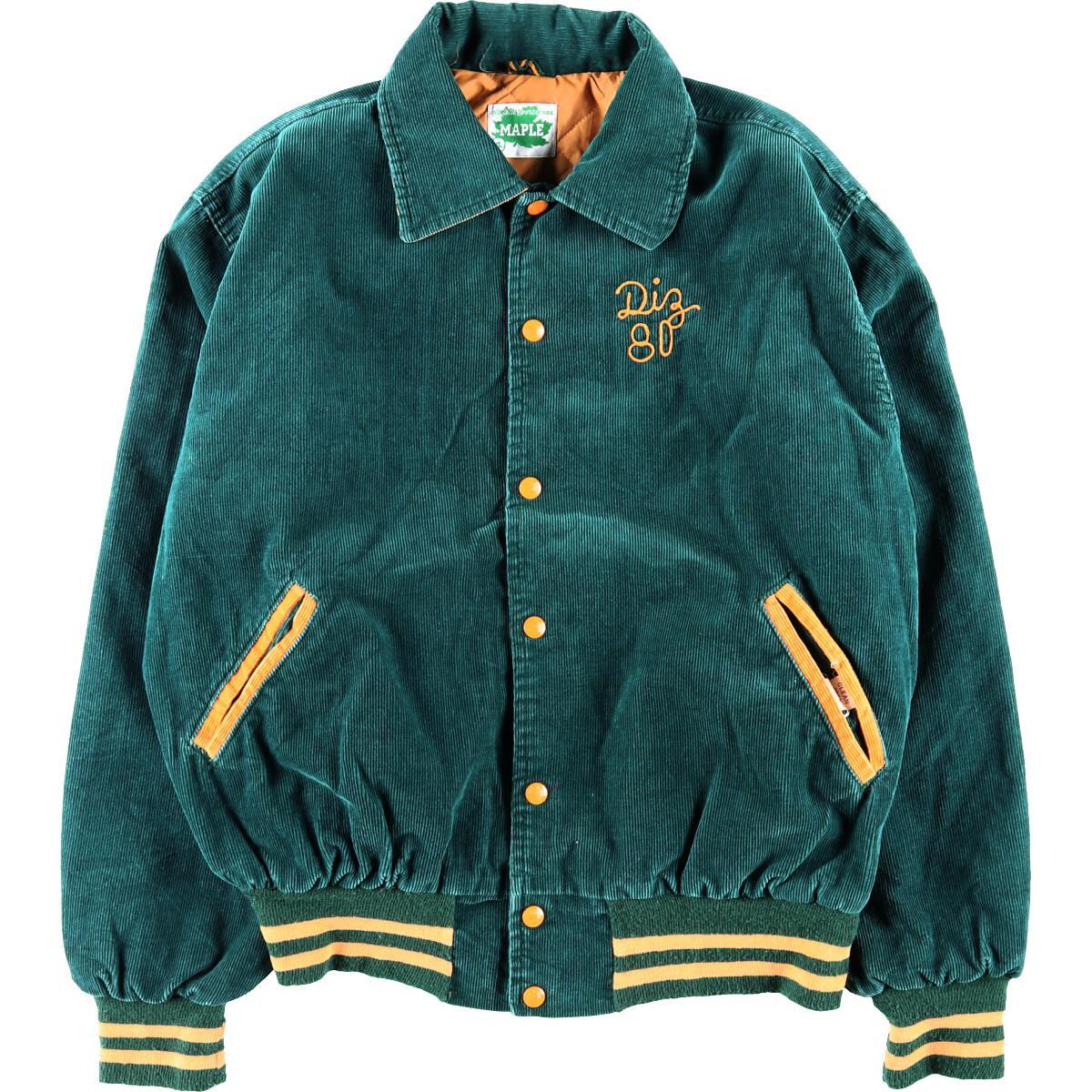 楽天市場】80年代 MAPLE バックチェーン刺繍 コーデュロイスタジャン
