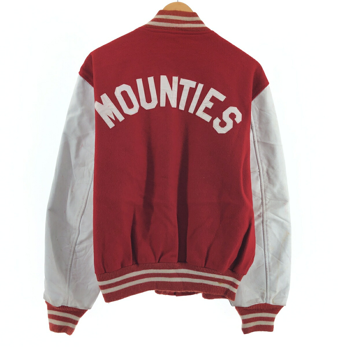 楽天市場】古着 80'S BUTWIN 袖革ウールスタジャン アワードジャケット