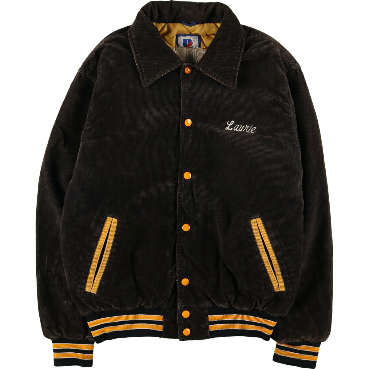 楽天市場】古着 90年代 Rennoc 襟付き コーデュロイスタジャン