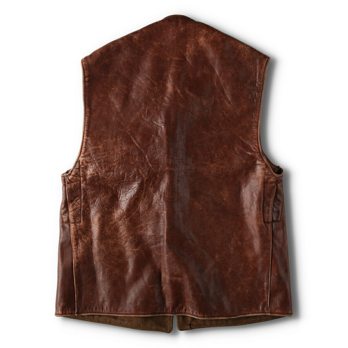 楽天市場】古着 50'S フランス軍実品 ジャーキンベスト レザーベスト