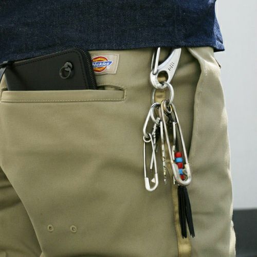 ヘ*ン様 ジャムホームメイド キーチェーンカラビナ シルバー ダイヤ