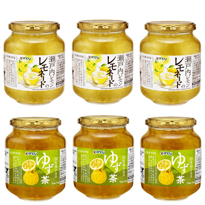 楽天市場】【セット買い】送料無料カンピー ゆず茶3本 ＆レモネード3