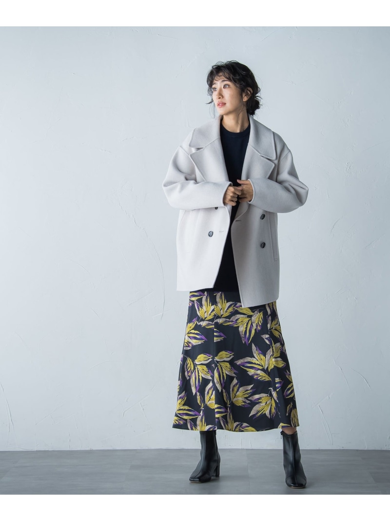 楽天市場】【SALE／50%OFF】Super140ビッグカラーウールリバーコート