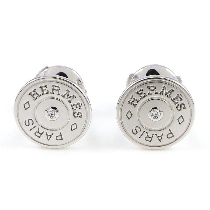 楽天市場】エルメス HERMES ピアス ガンバード クルー・ド・セル