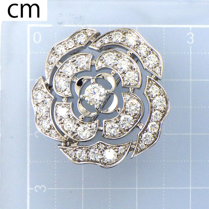 楽天市場】シャネル CHANEL ブローチ カメリア J11189 パヴェ 48
