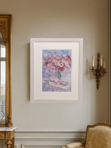 楽天市場】絵画 原画 「Primavera」 水彩/パステル F4 アンティーク