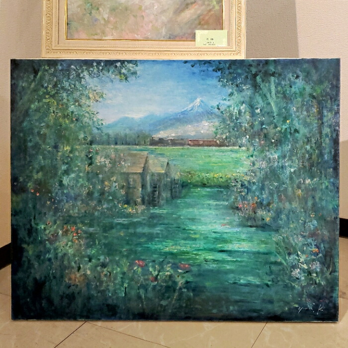 楽天市場】絵画 「光を乗せて」 F30(91×72.7cm) 額無し Yumi Kohnoura