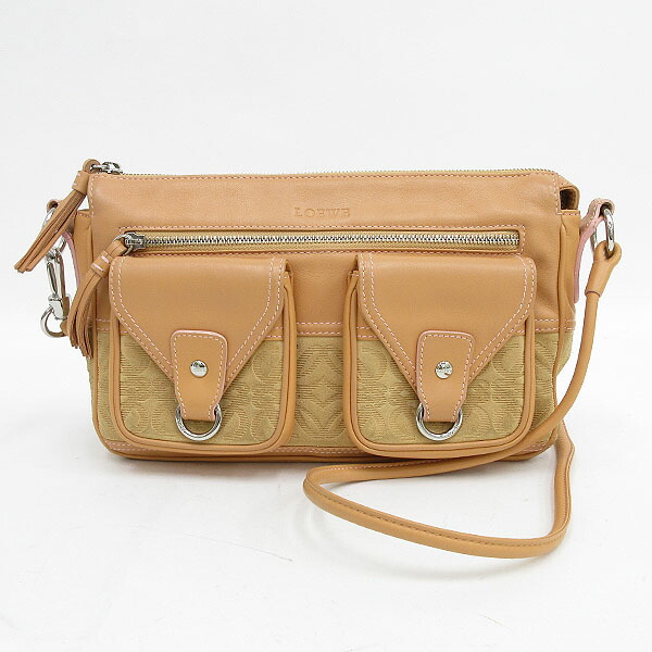 楽天市場】LOEWE(ロエベ) ロングショルダーバッグ 斜めがけ ベージュ