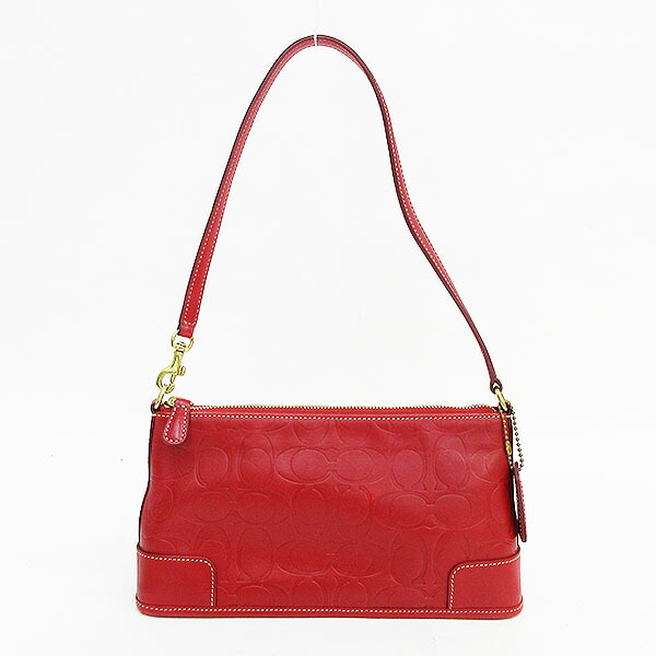 楽天市場】COACH(コーチ) シグネチャー アクセサリーポーチ 7009 赤