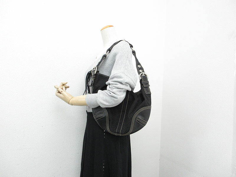 楽天市場】COACH(コーチ) ミニシグネチャー ショルダーバッグ 2158 黒