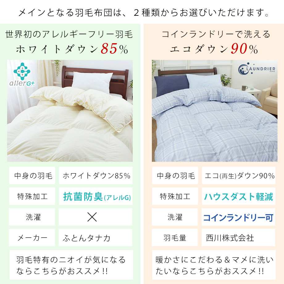 楽天市場】羽毛布団 シングル SL 150×210 立体キルト 選べる羽毛布団