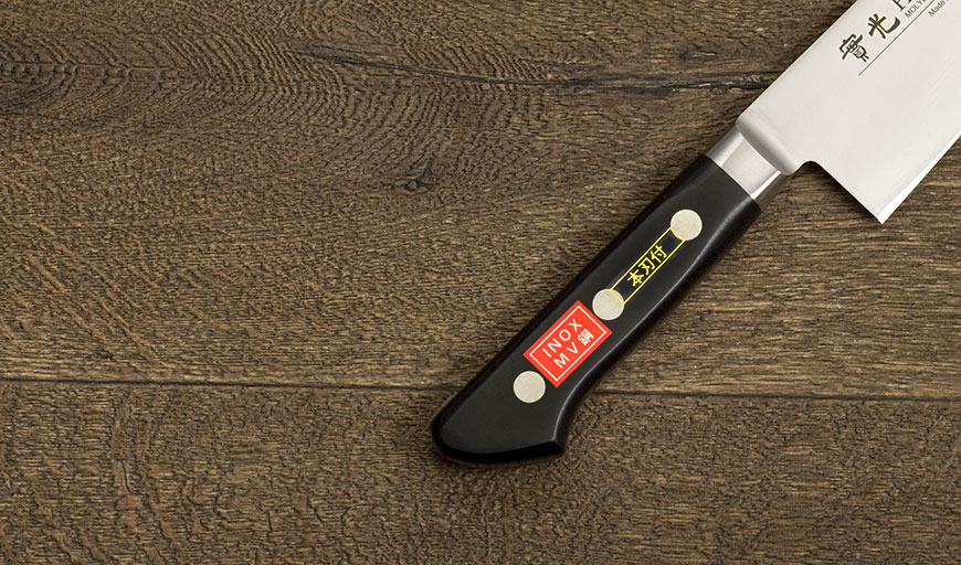 楽天市場】INOX ツバ付 牛刀 240mm 實光包丁(堺包丁) 堺 名入れ 日本製