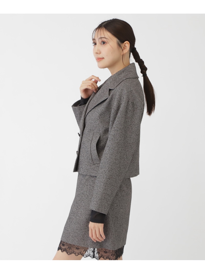 楽天市場】【SALE／64%OFF】ネップツイードビッグカラージャケット