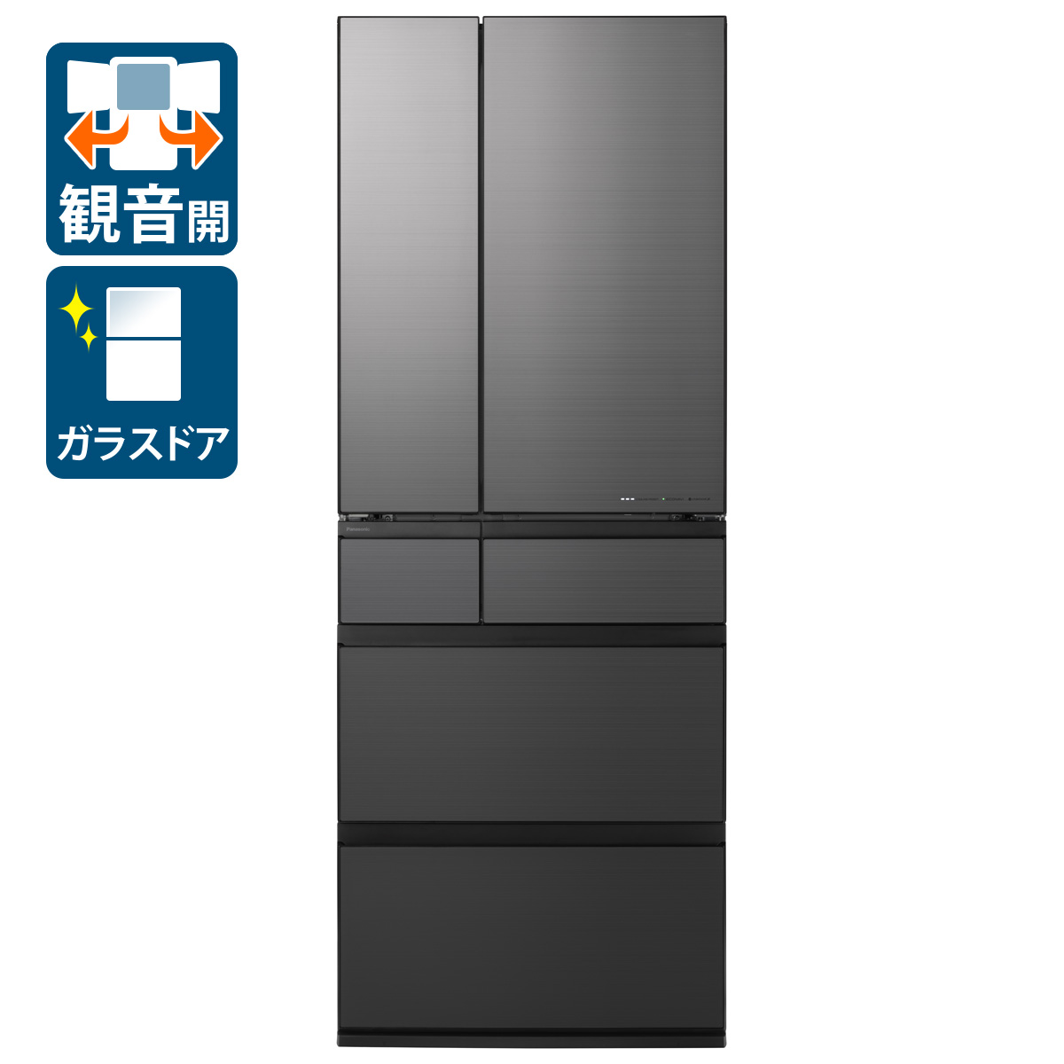 楽天市場】Panasonic 6ドア冷蔵庫 NR-F55WX1-Hの通販