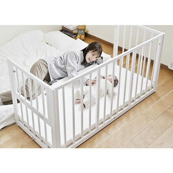 楽天市場】大和屋 そいねーる ラージ ベビーベッド (ホワイト) ソイネ