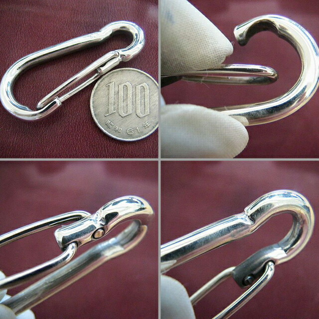 楽天市場】シルバー925 キーチェーン シルバー925製 カラビナ ロック