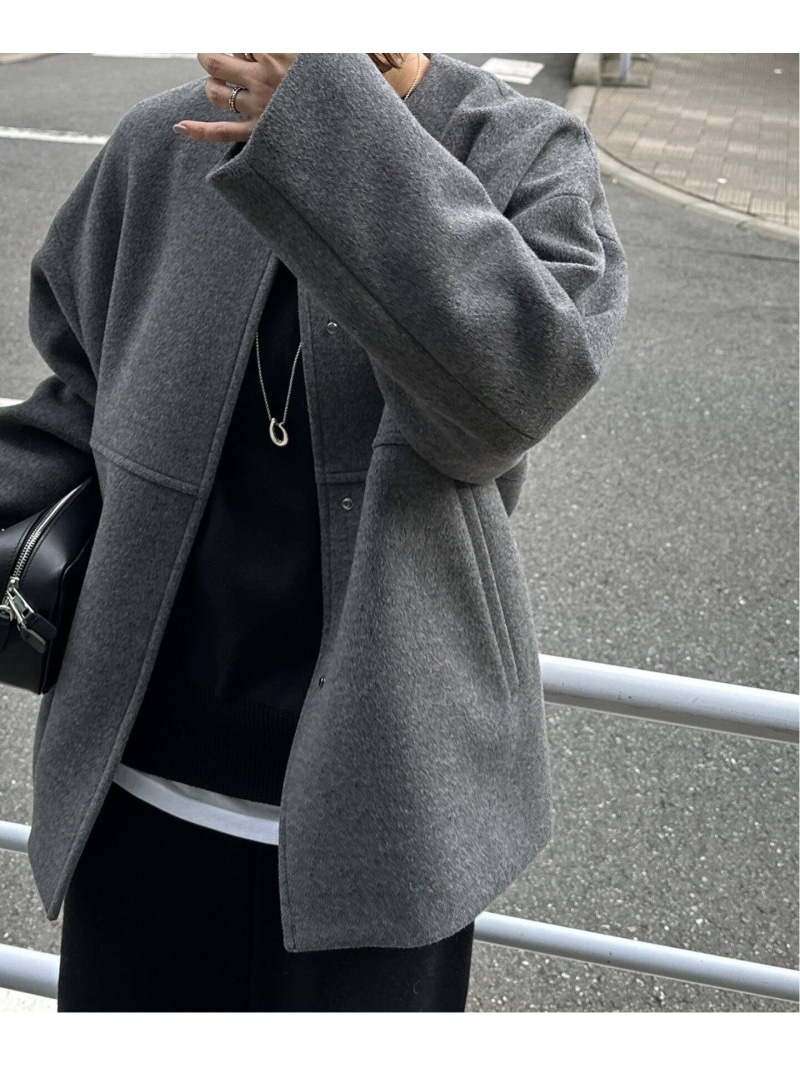 楽天市場】《追加3》スーパー140ビーバーノーカラーショートコート