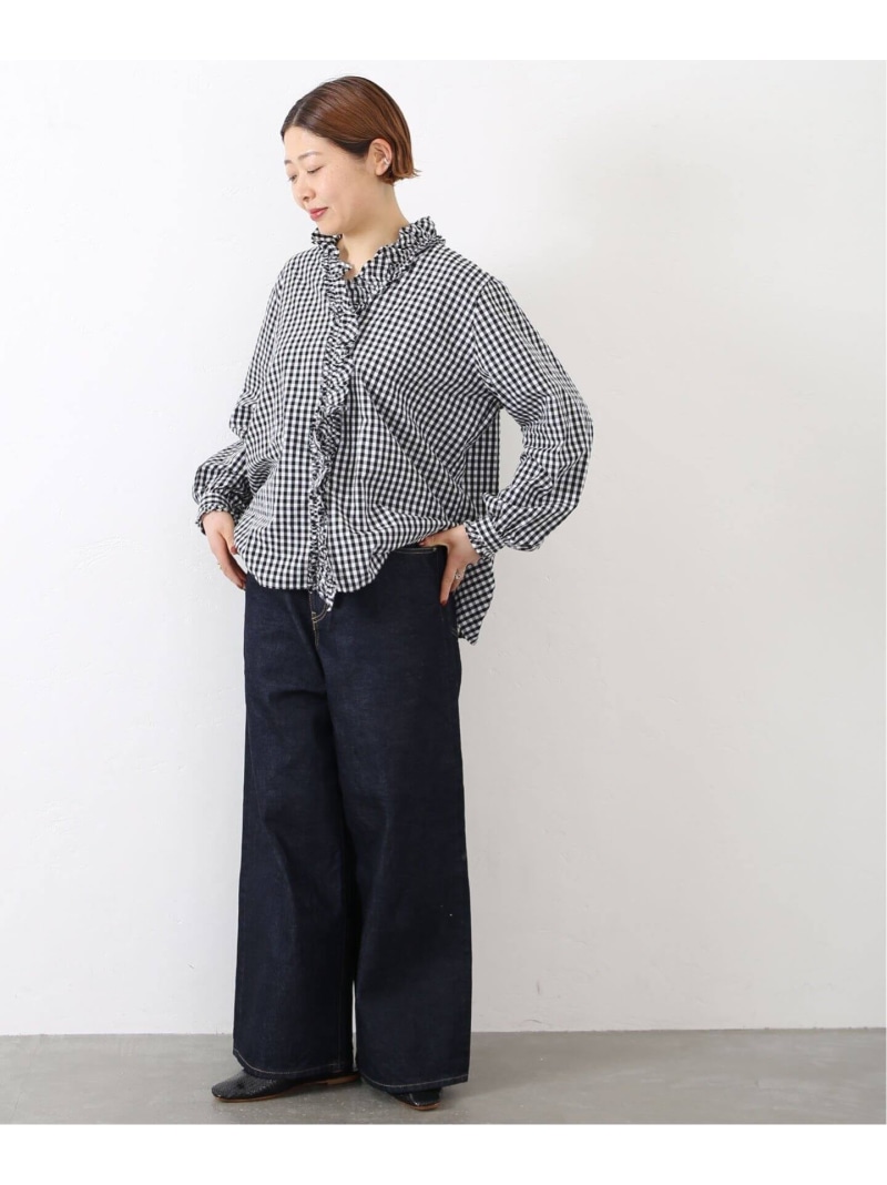 楽天市場】ギンガム フリルブラウス journal standard luxe ジャーナル